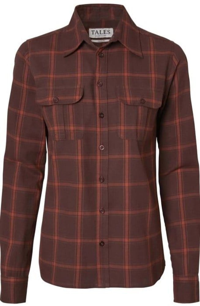 productImage: Eagle naisten flanellipaita, Fox Red Checked