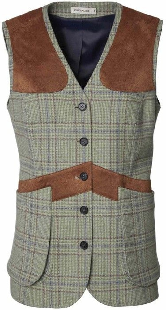 productImage: Advie Tweed naisten ampumaliivi, Willow Green Checked