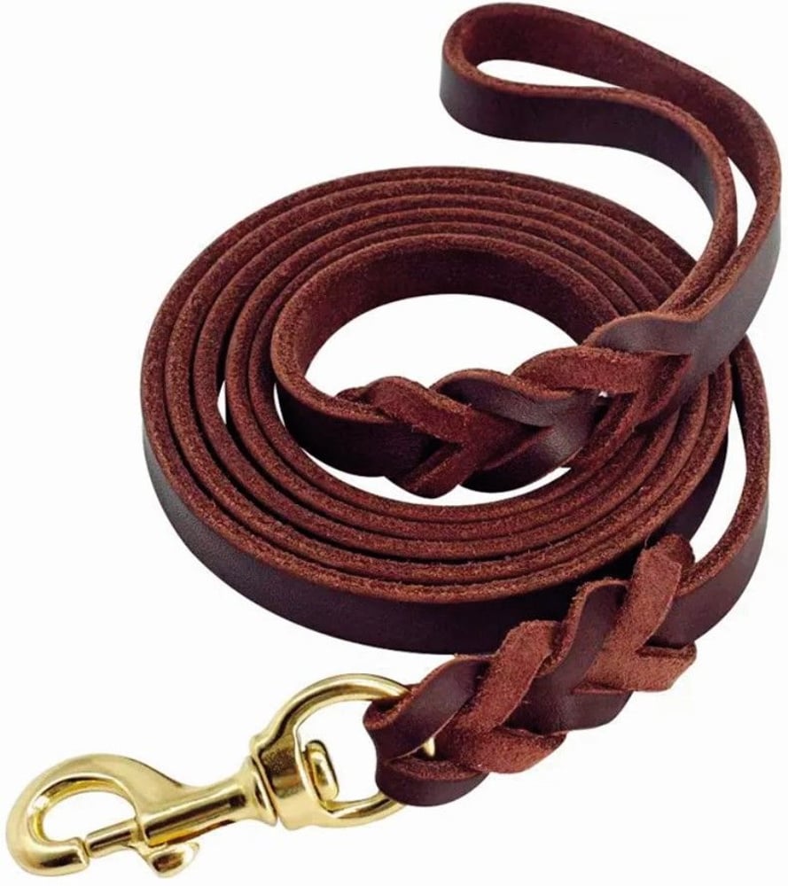 productImage: Braided Leash nahkainen talutushihna, 10 mm x 210 cm