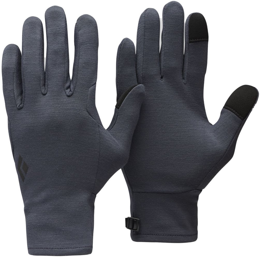 productImage: Midweight Wool Liners aluskäsineet, tummanharmaa