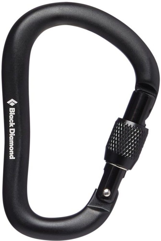 productImage: Rocklock Screwgate Carabiner Black -lukittava ruuvikarbiini
