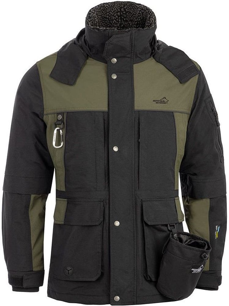 Arrak Original Jacket takki, musta/oliivinvihreä, view: 1