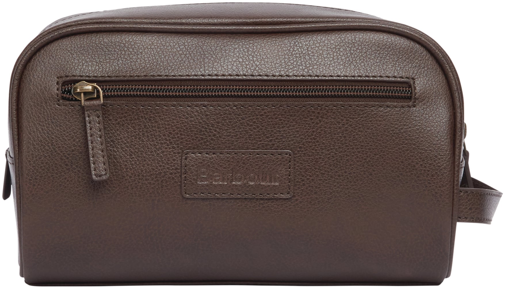 productImage: Leather Washbag toilettilaukku, tummanruskea