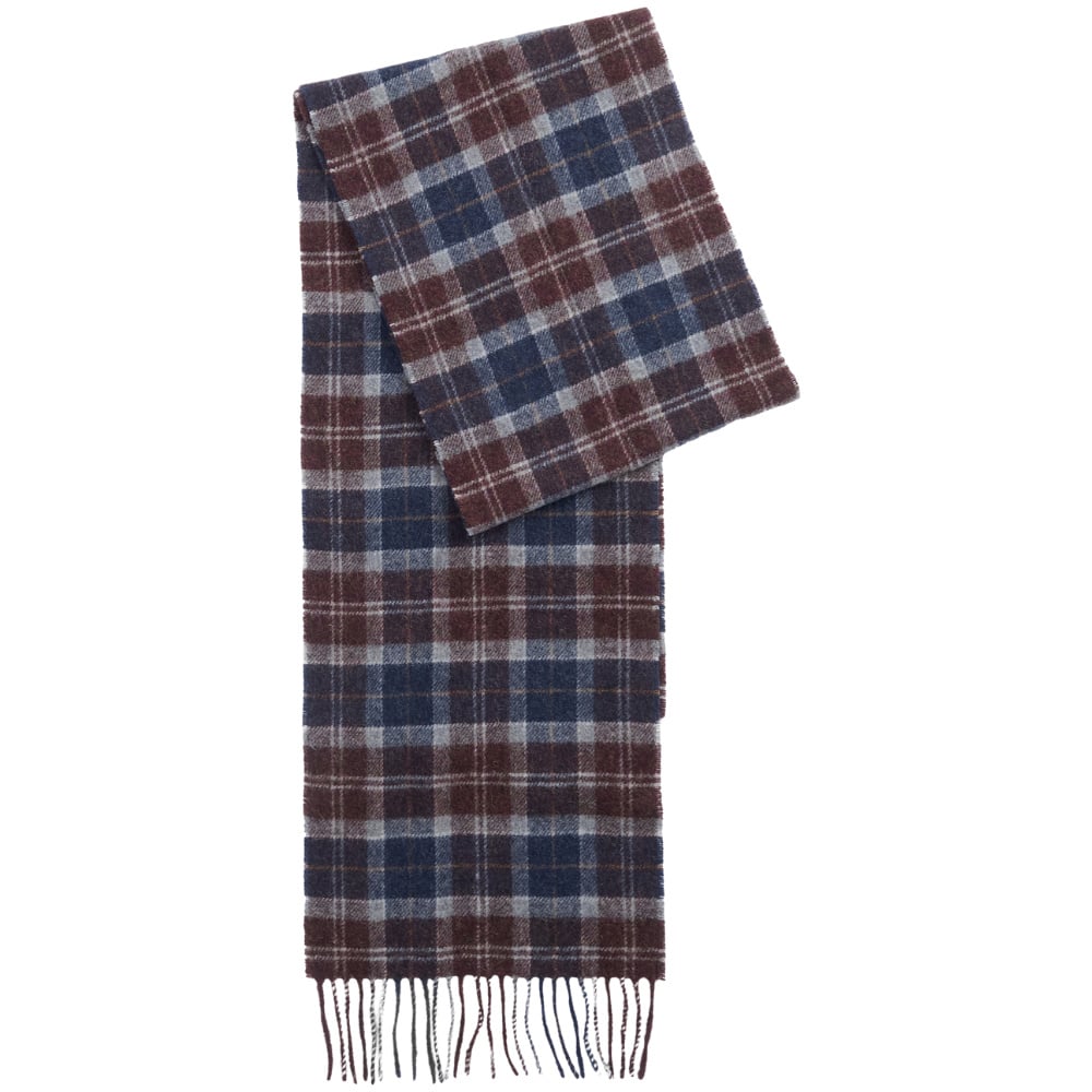 productImage: Tartan Lambswool Scarf Midnight Oak Tartan