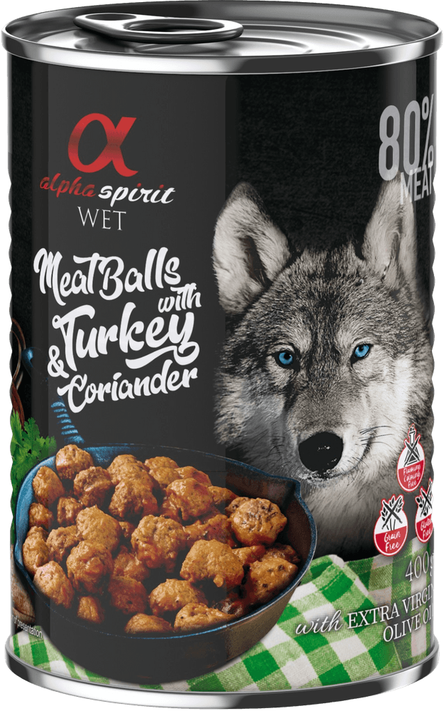 productImage: Meat Balls with Turkey and Coriander märkäruoka, 400 g