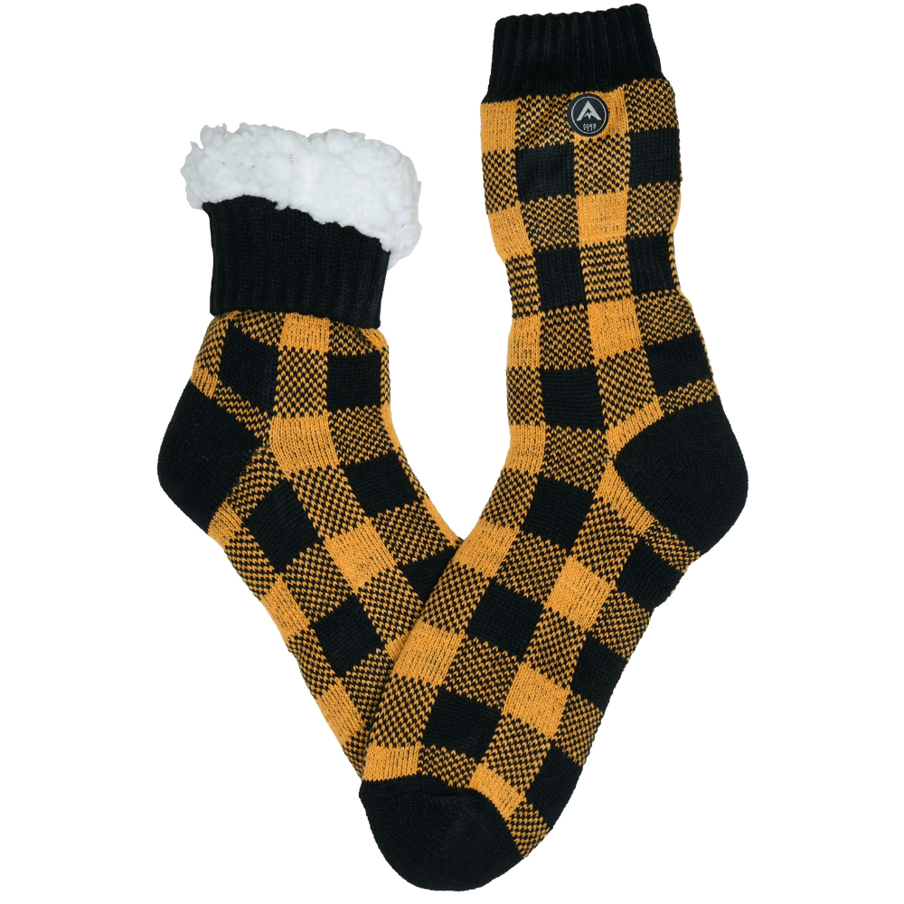 productImage: Herr Heat Max Sock Checked Yellow Multicolour