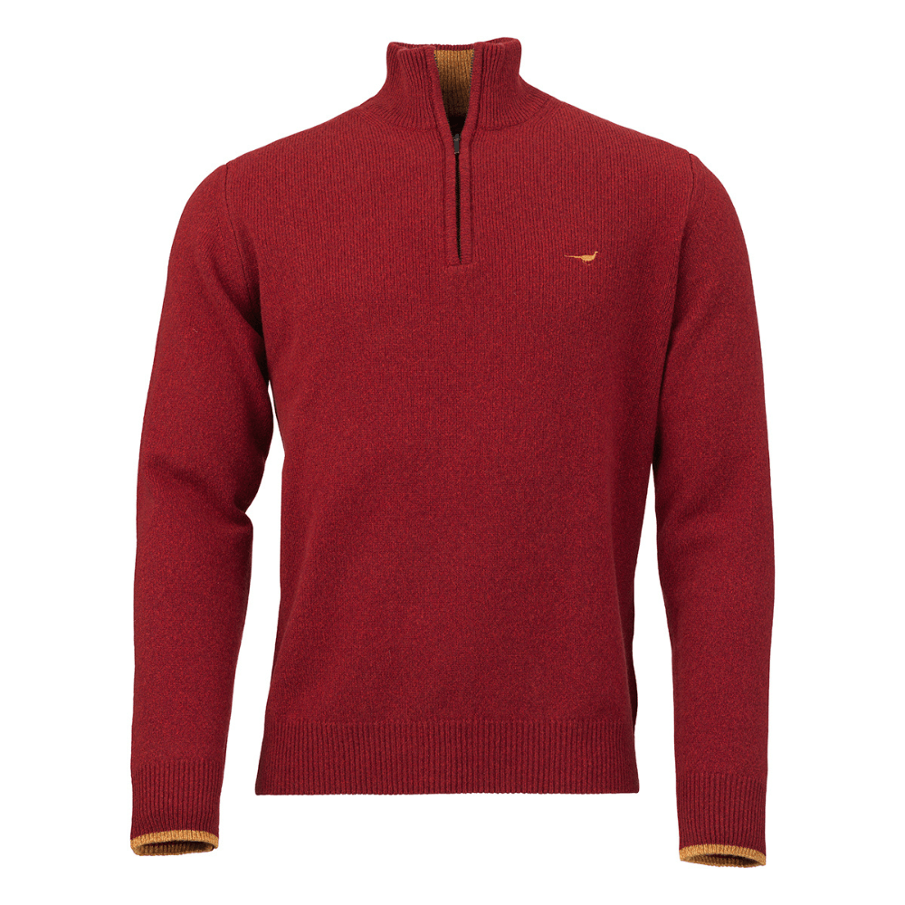 productImage: M's Brompton Zip Neck Wine