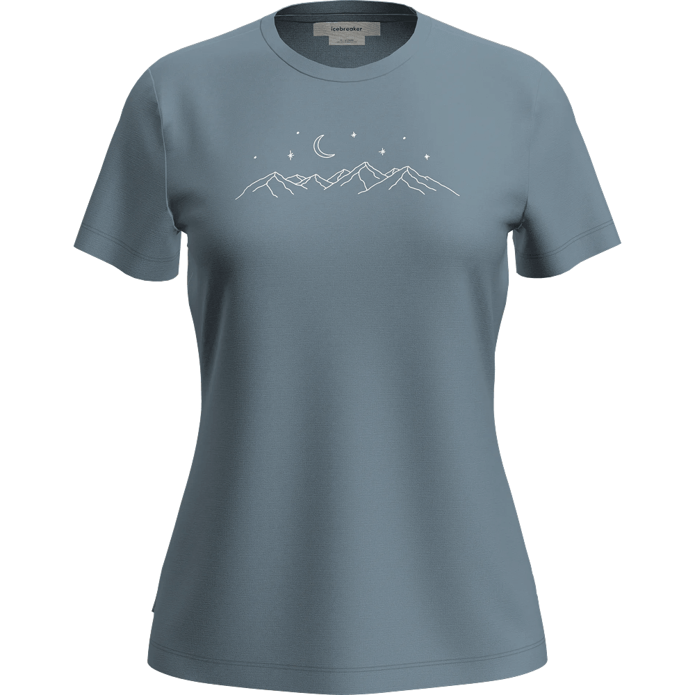 productImage: W's Merino 150 Tech Lite Ss Tee Sparkling Stars Flint Blue
