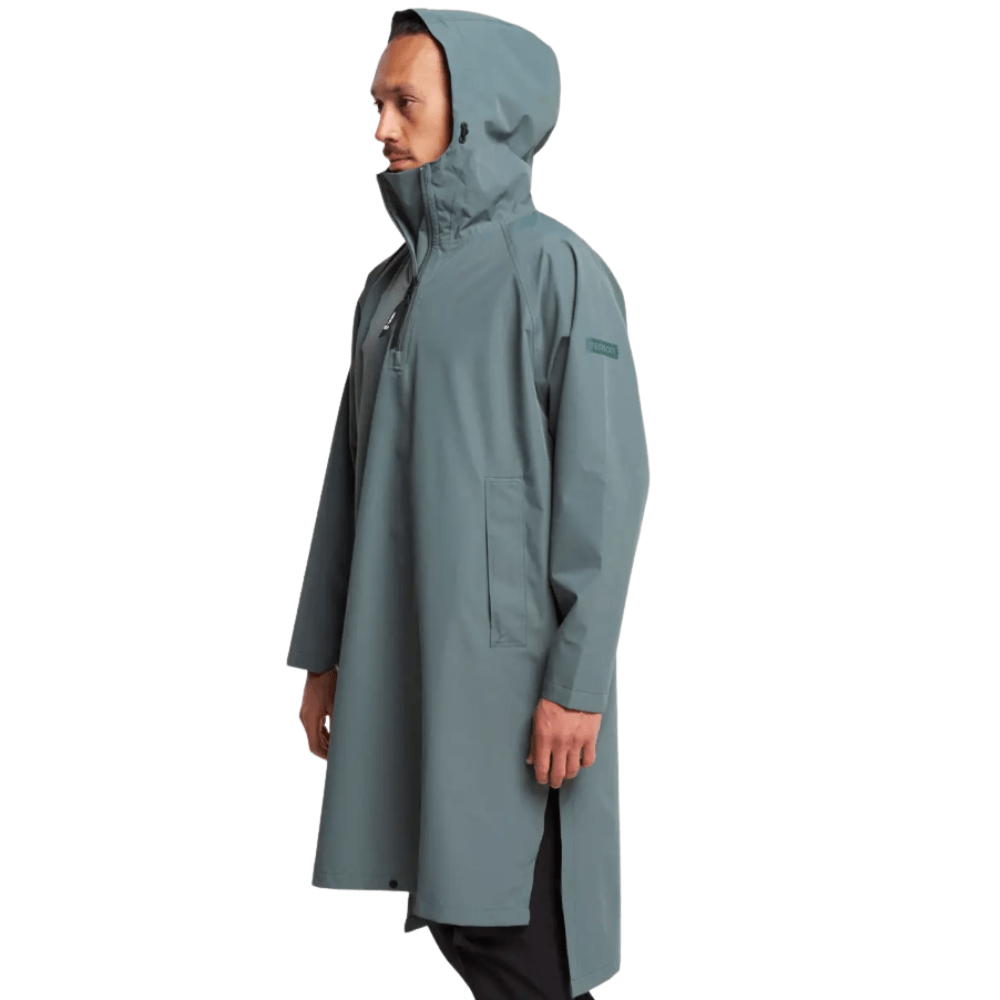 productImage: Drizzle Poncho Unisex Dark Green