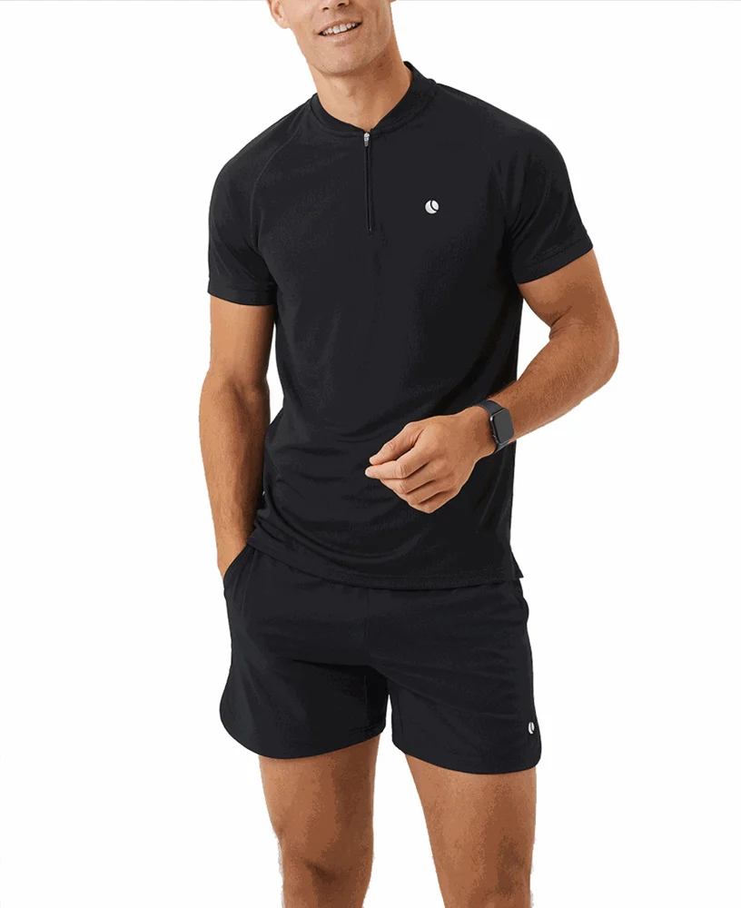 Ace Performance Zip Polo Black Beauty, view: 1