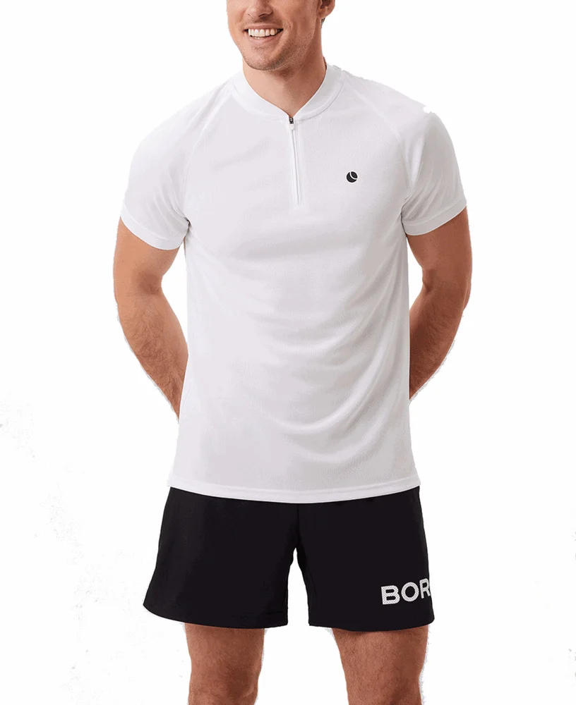 Ace Performance Zip Polo Brilliant White, view: 1