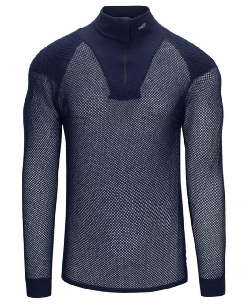 productImage: Super Thermo Zip Polo w/inlay Navy