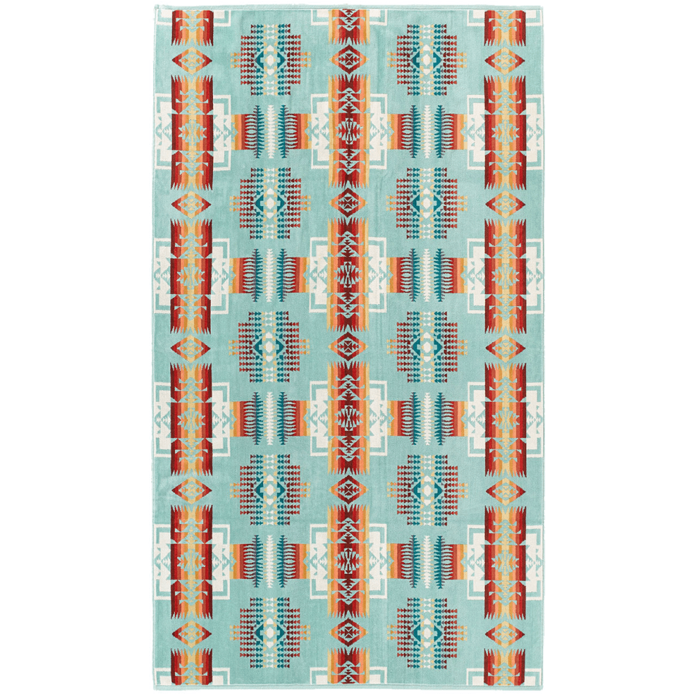 productImage: Oversized Jacquard Spa Towel Aqua