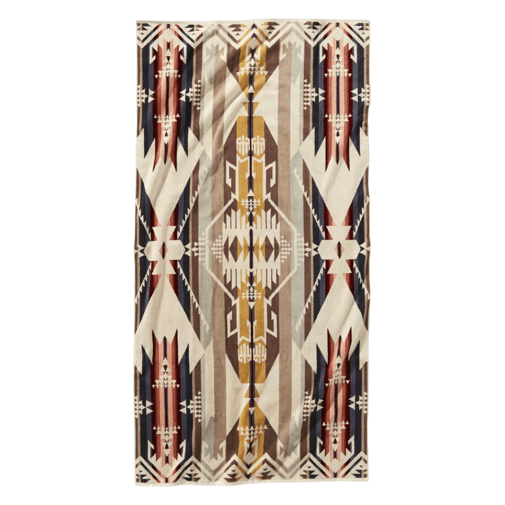 productImage: Jacquard Bath Towels White Sands Tan