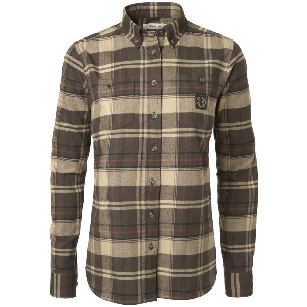 productImage: W's Heron Flannel Shirt Soil Brown Checked