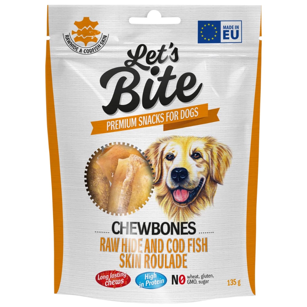 productImage: Let's Bite raakanahka ja turskannahka pururullat, 135 g
