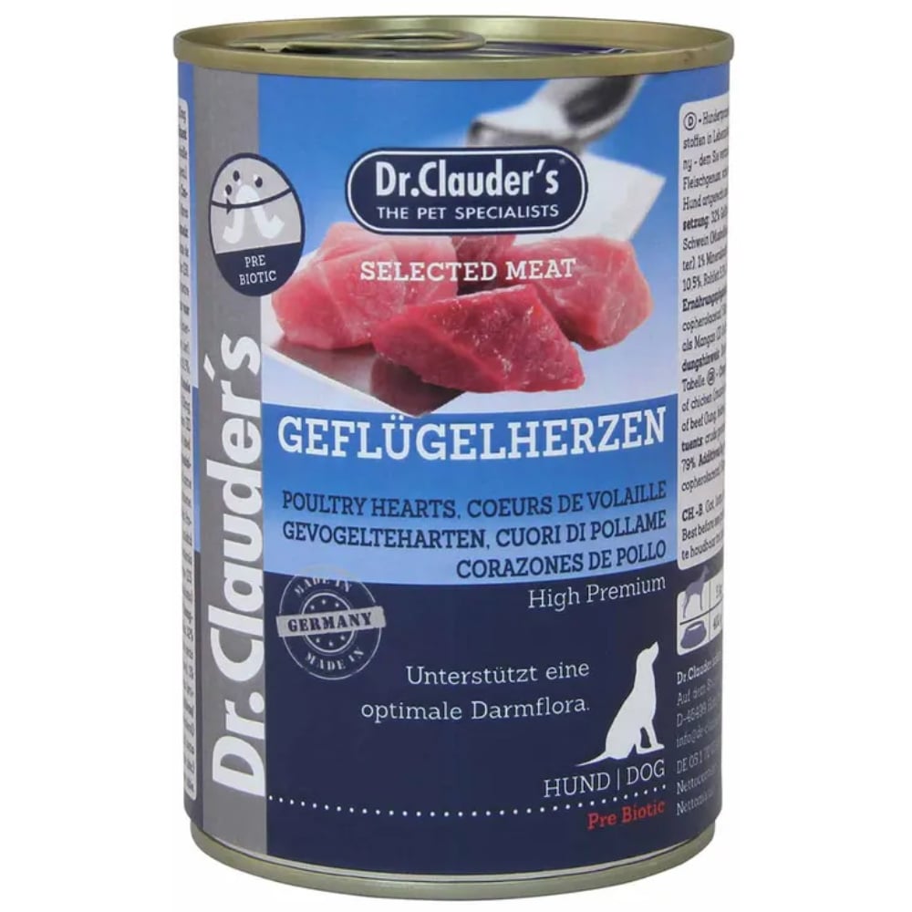 productImage: Prebiotic Poultry Hearts 400 g Dog Wet Food