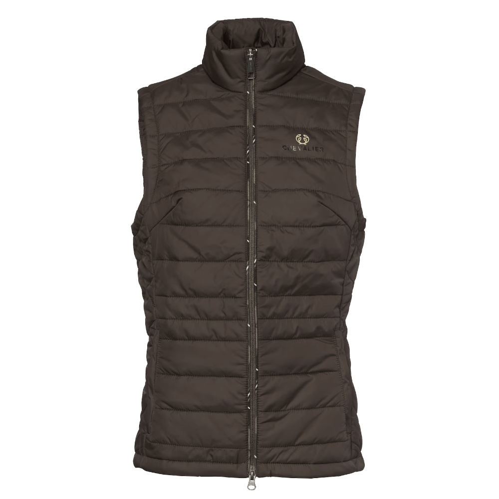 Quintin Padded Vest Women Leather Brown, view: 1