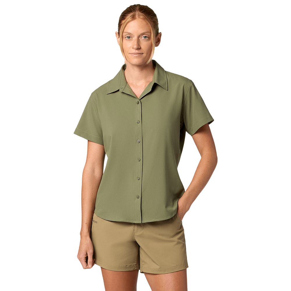 productImage: W's Airexchange Ss Shirt Olive Grove