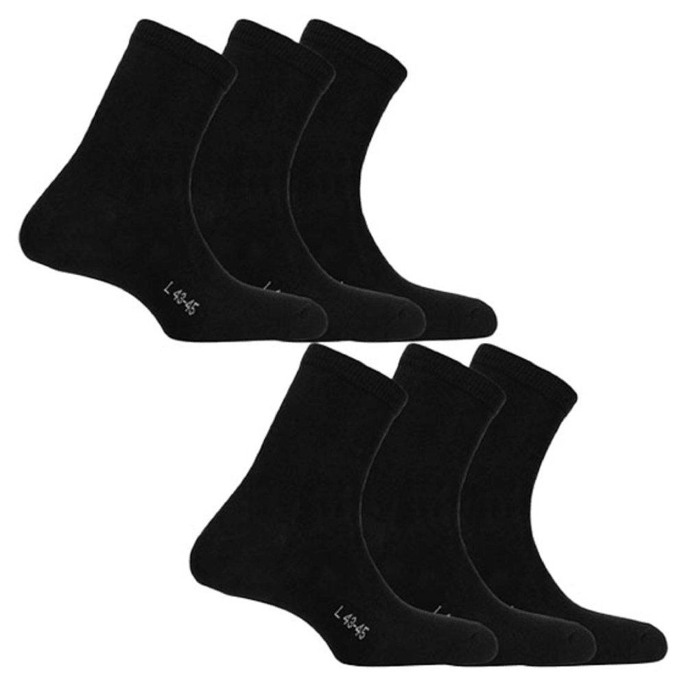 productImage: 6Pk Cotton Socks Black