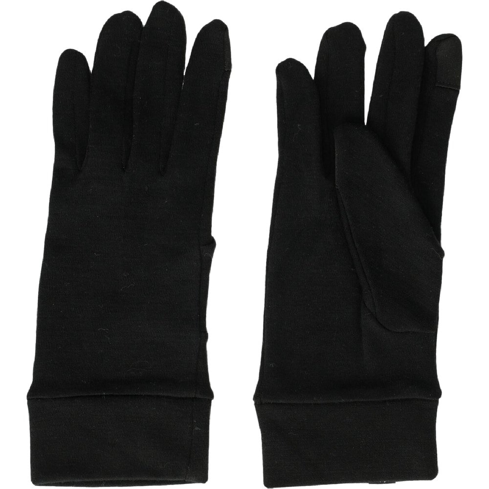 Unisex Ume Wool Liner Gloves Black, view: 1