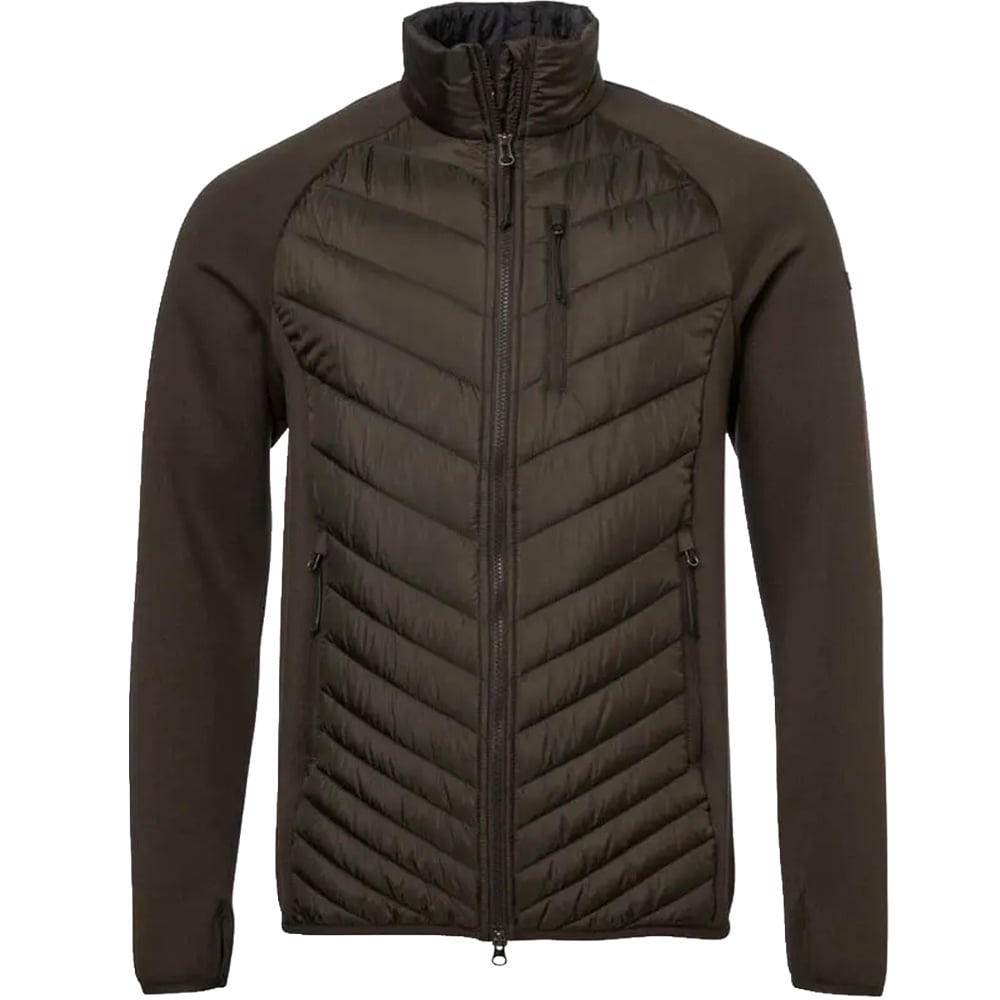 Hunter Hybrid Jacket Men Leather Brown, view: 1