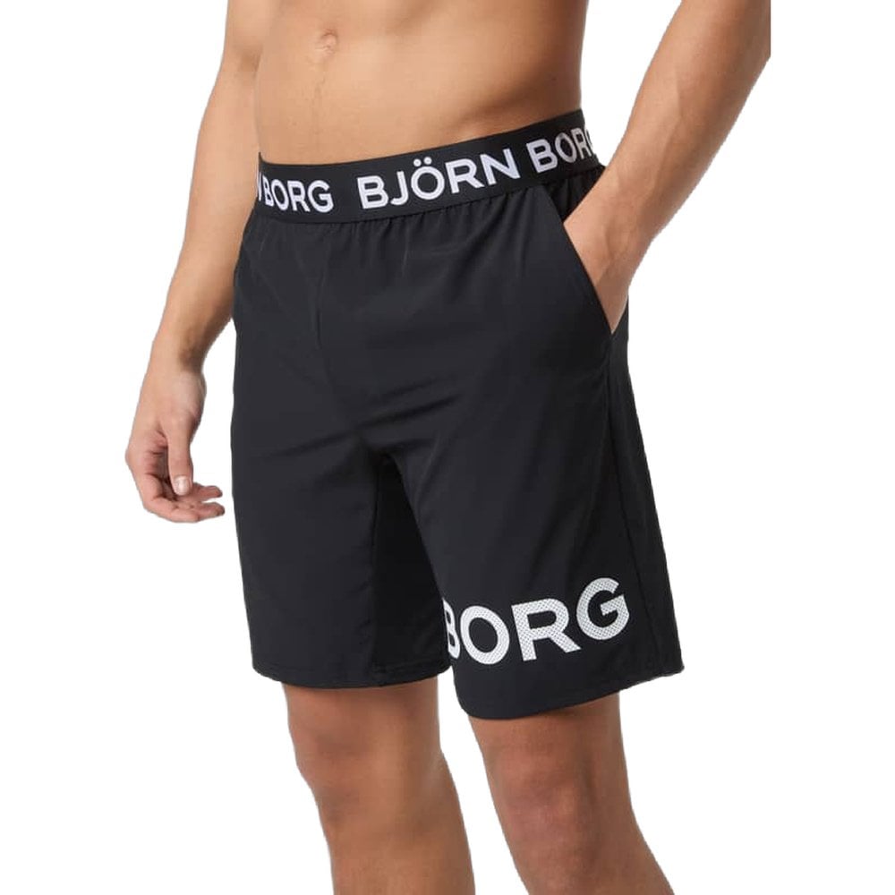 productImage: Borg 9" Shorts Black White Logo