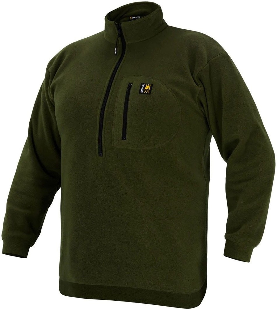 Bush Shirt fleecepusero, tummanvihreä, view: 1