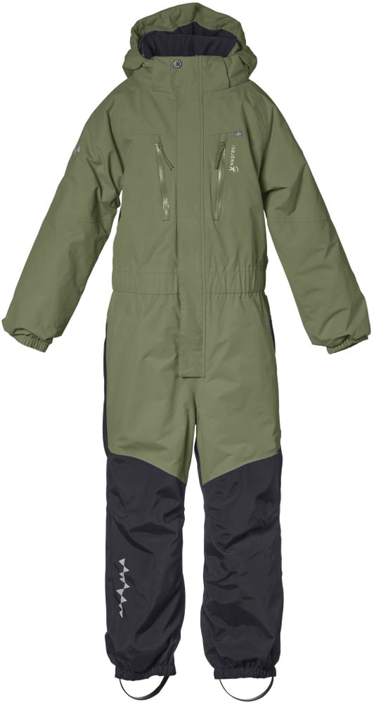 productImage: Penguin Snowsuit Kids lasten talvihaalari, maastonvihreä