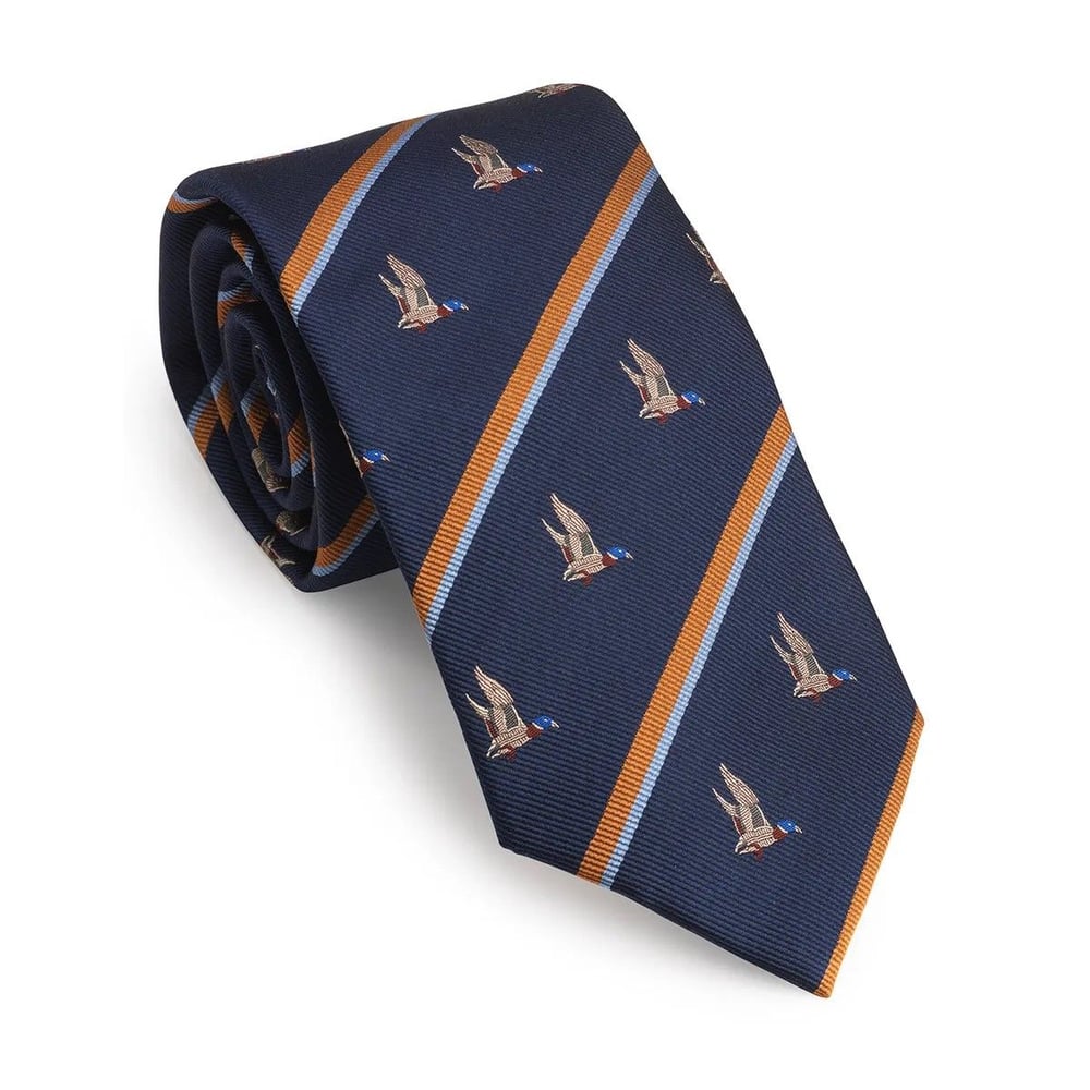 productImage: Regimental Stripe Duck Tie solmio