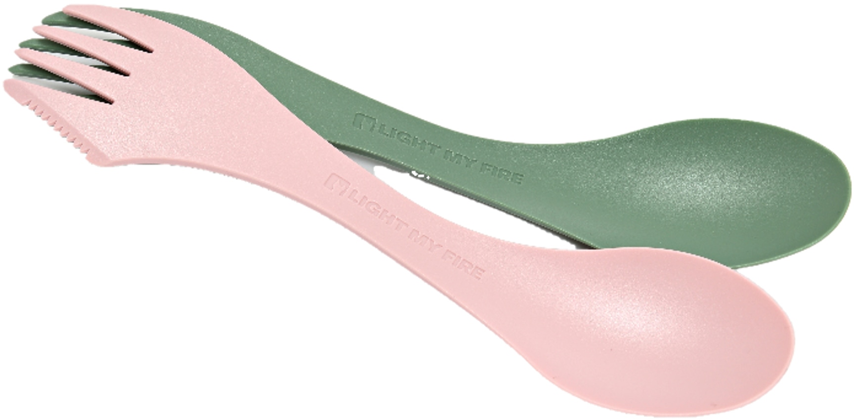 productImage: Spork Lefty BIO Sandy Green / Dusty Pink