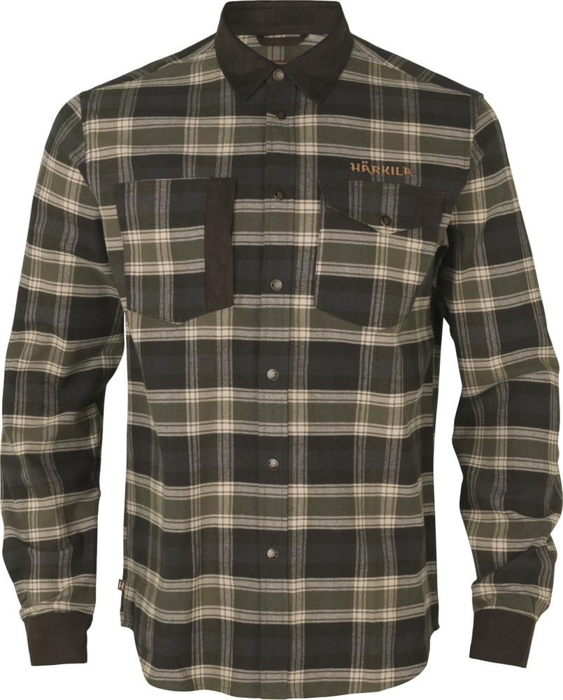 productImage: Aivak L/S Shirt flanellipaita, oliivinvihreä