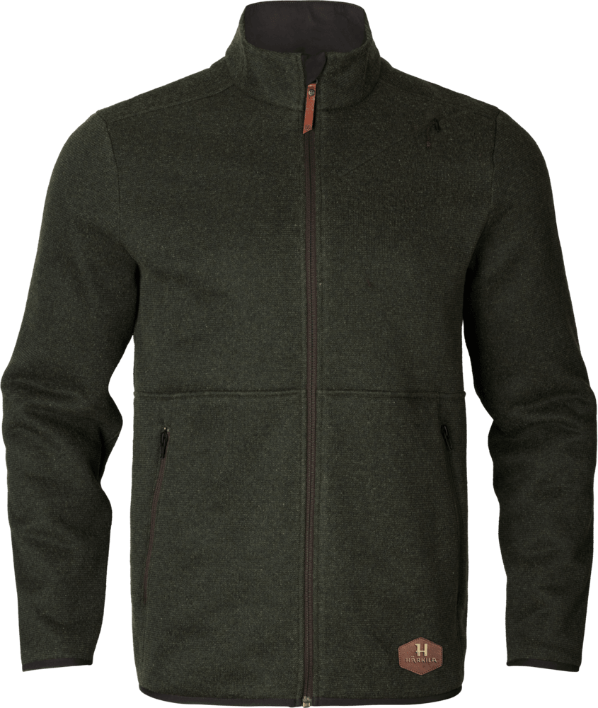 productImage: Metso Full Zip vetoketjullinen villapaita, tummanvihreä