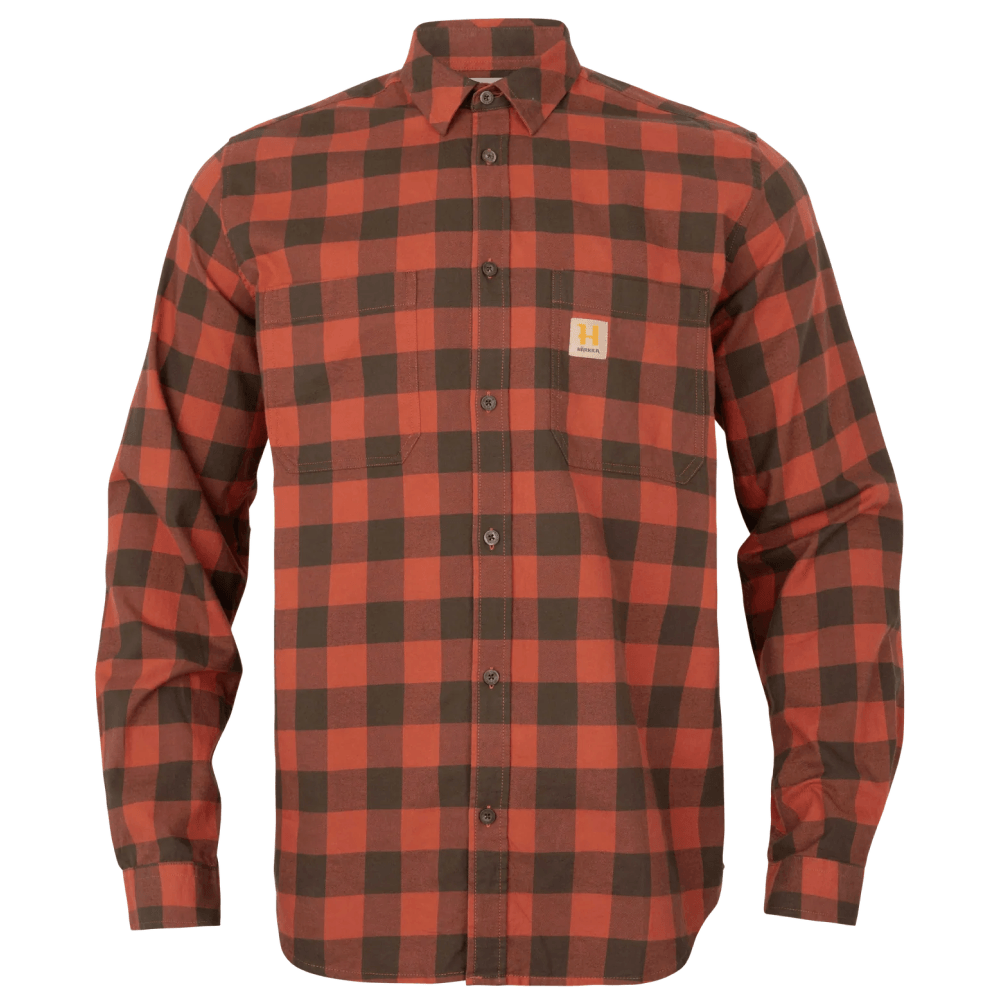 productImage: Scandinavian Långärmad Skjorta Autumn Orange Check