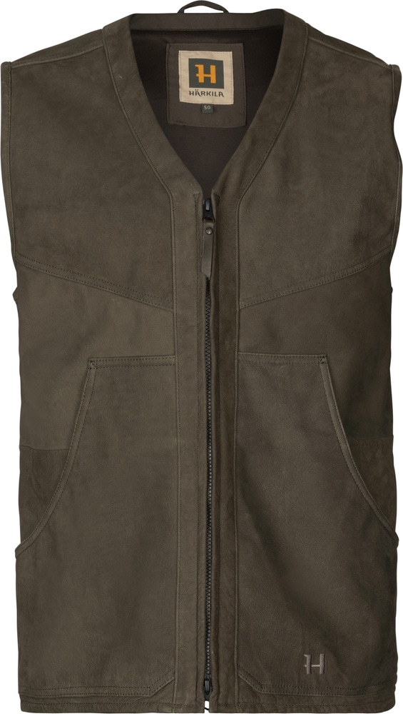 productImage: Pro Hunter Leather Vest metsästysliivi, Willow Green