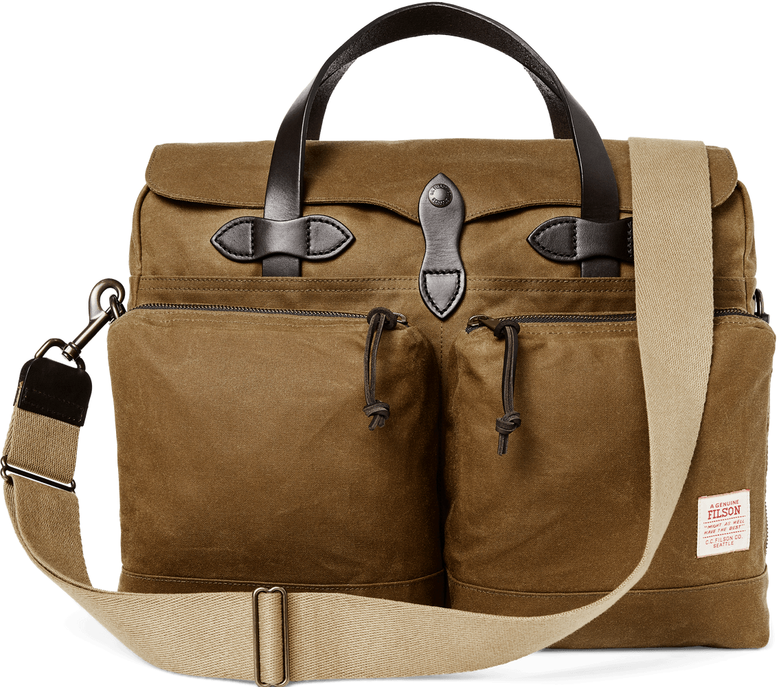 24 Hour Tin Briefcase laukku, Dark Tan, view: 1