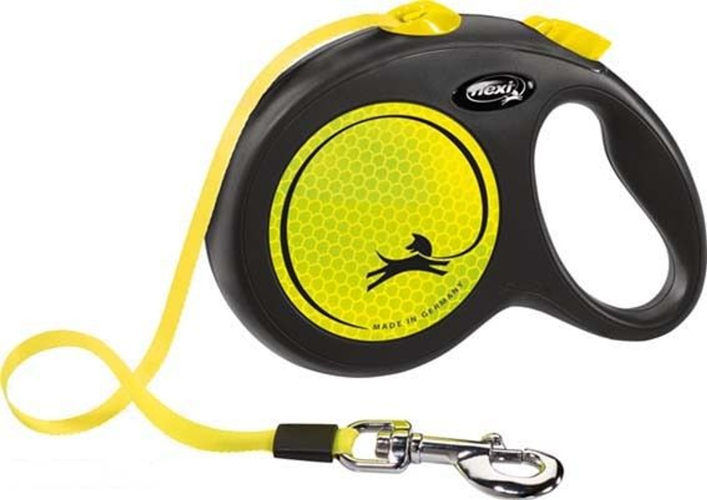 productImage: flexi New NEON kelatalutin L, 5 m, musta/neonkeltainen