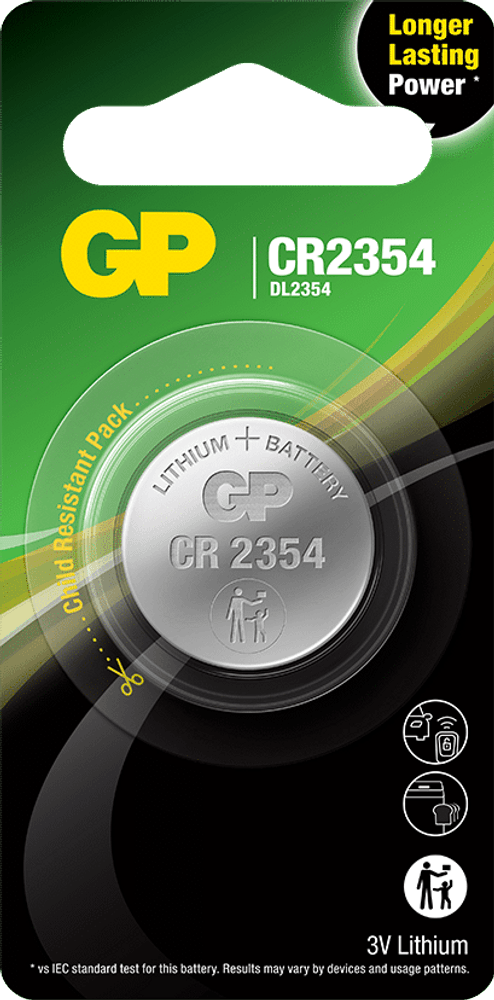productImage: GP litium nappiparisto CR2354, 1 kpl