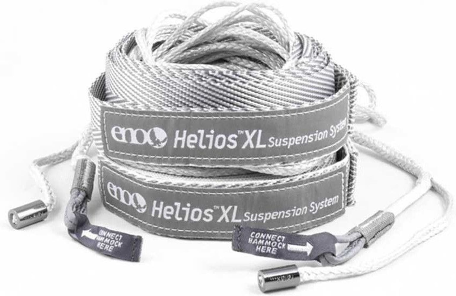 productImage: Eno Helios XL Ultralight Suspension System kiinnitysjärjestelmä riippumatolle, harmaa, 4,08 m