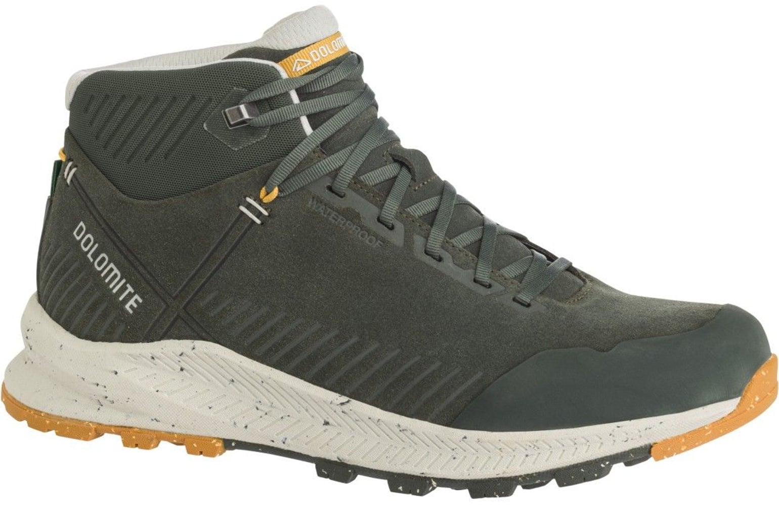 productImage: M's Carezza Leather Mid WP Thyme Green