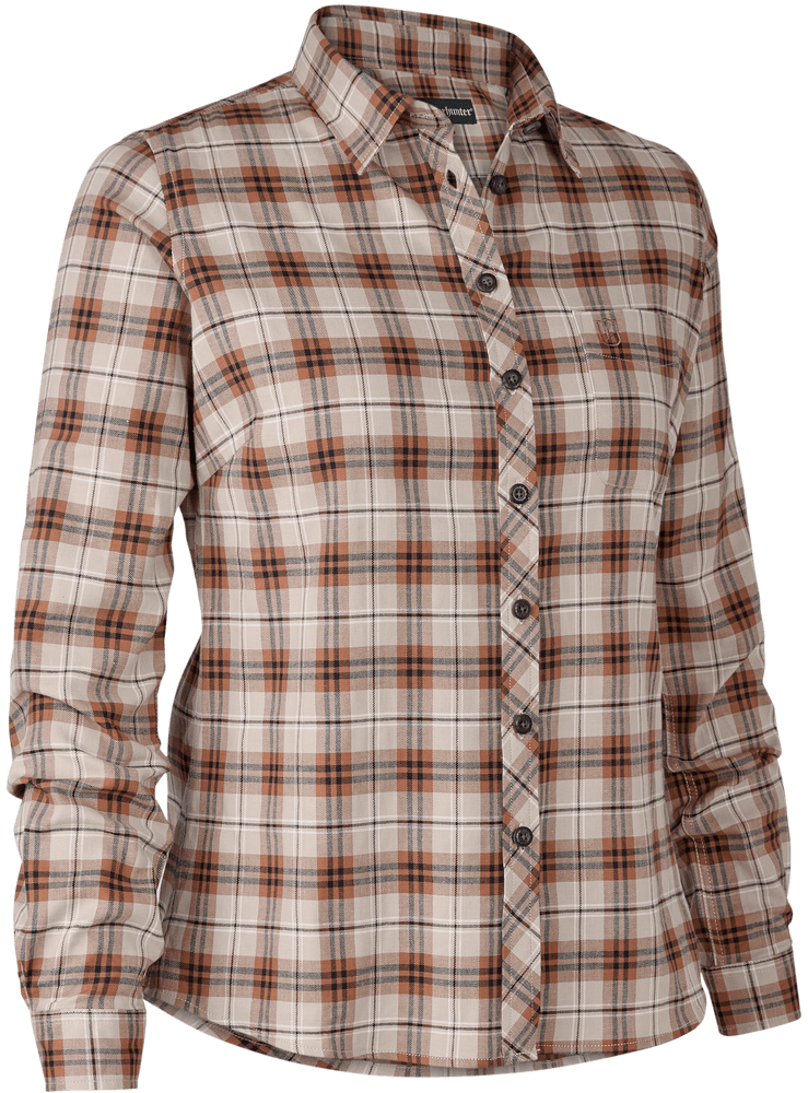 productImage: Lady Louisa Shirt naisten kauluspaita, vaaleabeige/oranssi