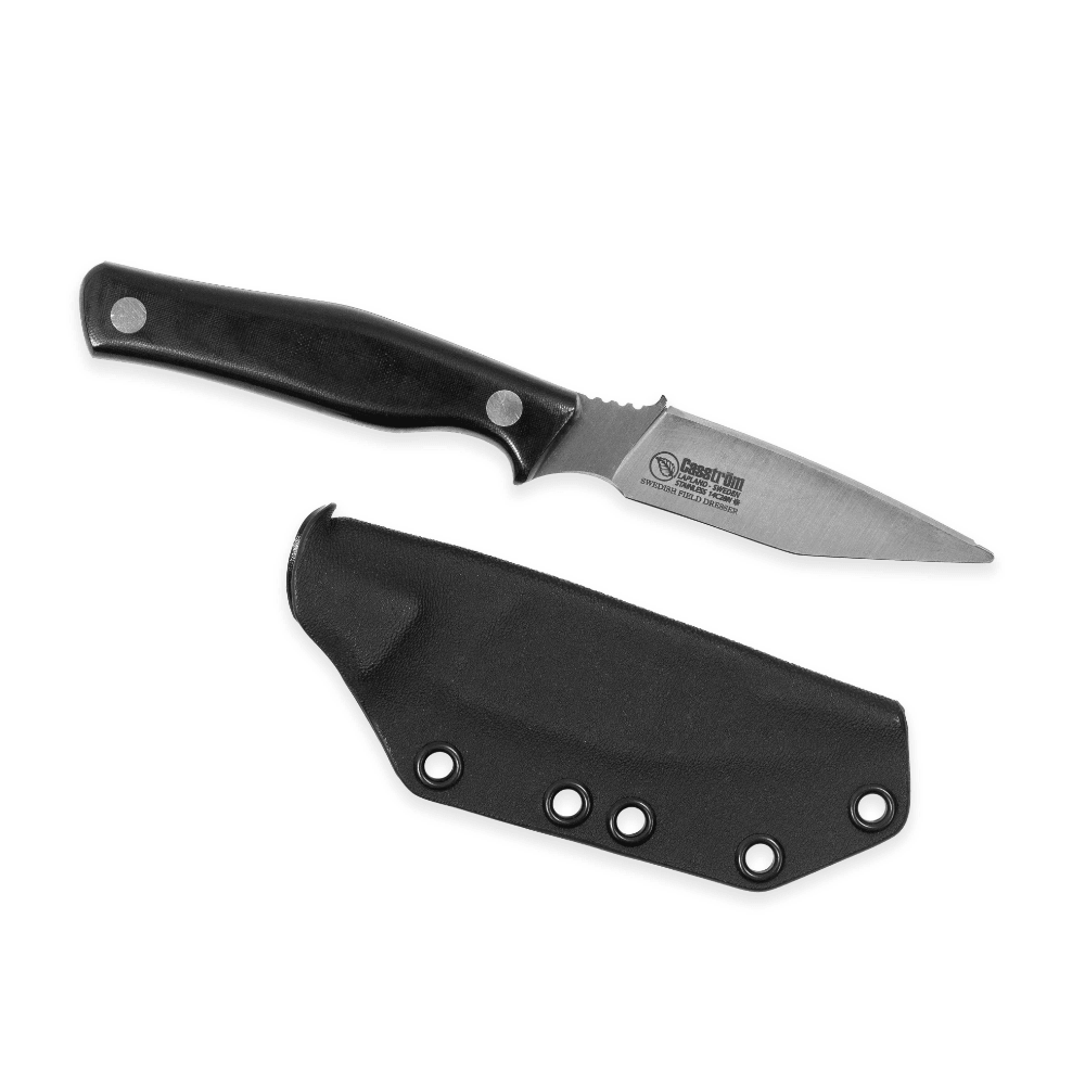productImage: Swedish Field Dresser Svart Micarta nylkypuukko