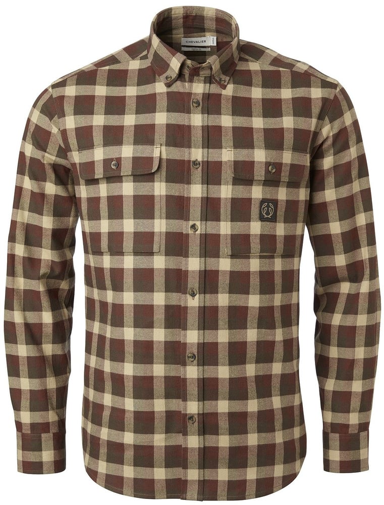 Heron Flannel Shirt paita, Holly Green Checked, view: 1
