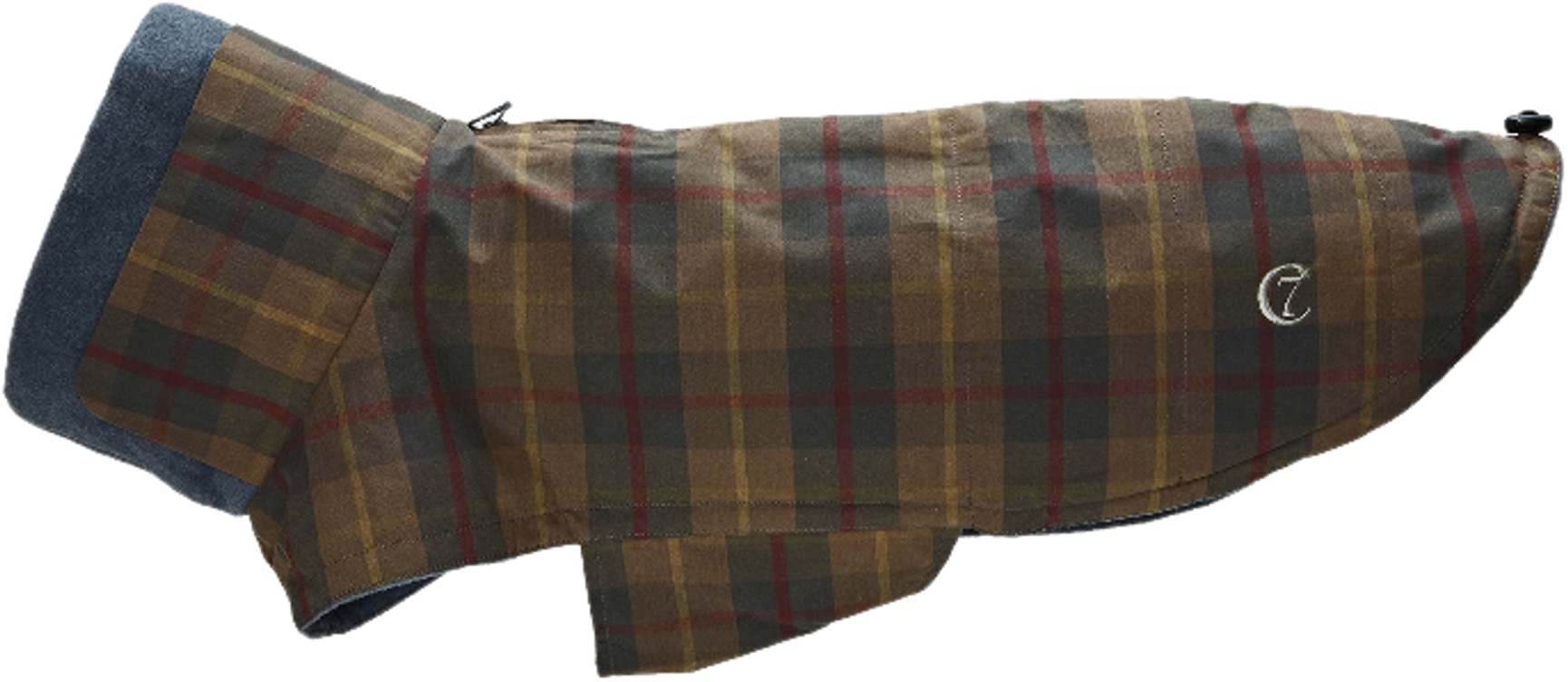 Brooklyn Dog Coat Waxed Tartan koiran takki, koot 6-10, Tartan, view: 1