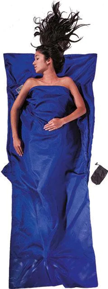productImage: TravelSheet Silk silkkinen makuupussilakana, tummansininen