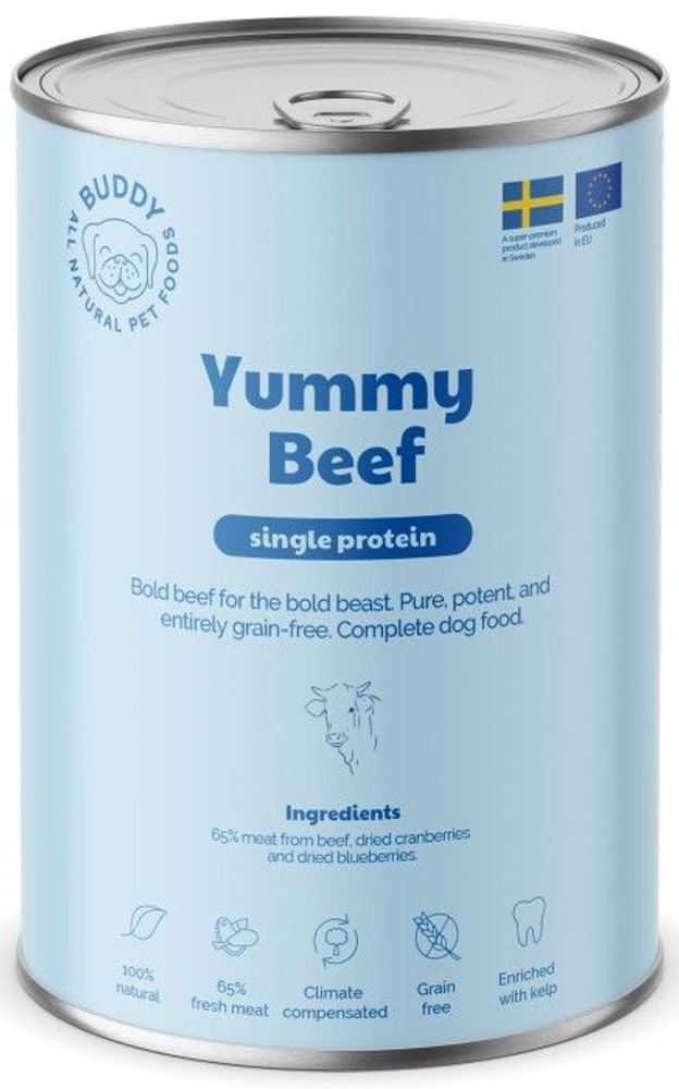 productImage: Yummy Beef koiran märkäruoka, 400g