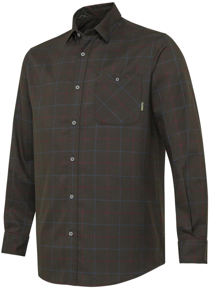productImage: Jargo Stretch Shirt paita, Bark & Burgundy Check