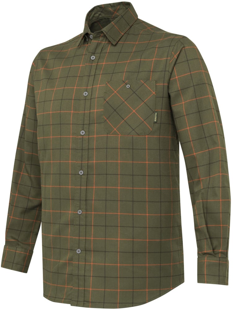 productImage: Jargo Stretch Shirt paita, Green Pumpkin Check