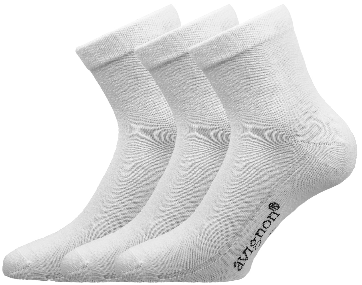 productImage: Sneaker Wool High merinosekoitesukat, valkoinen, 3 paria