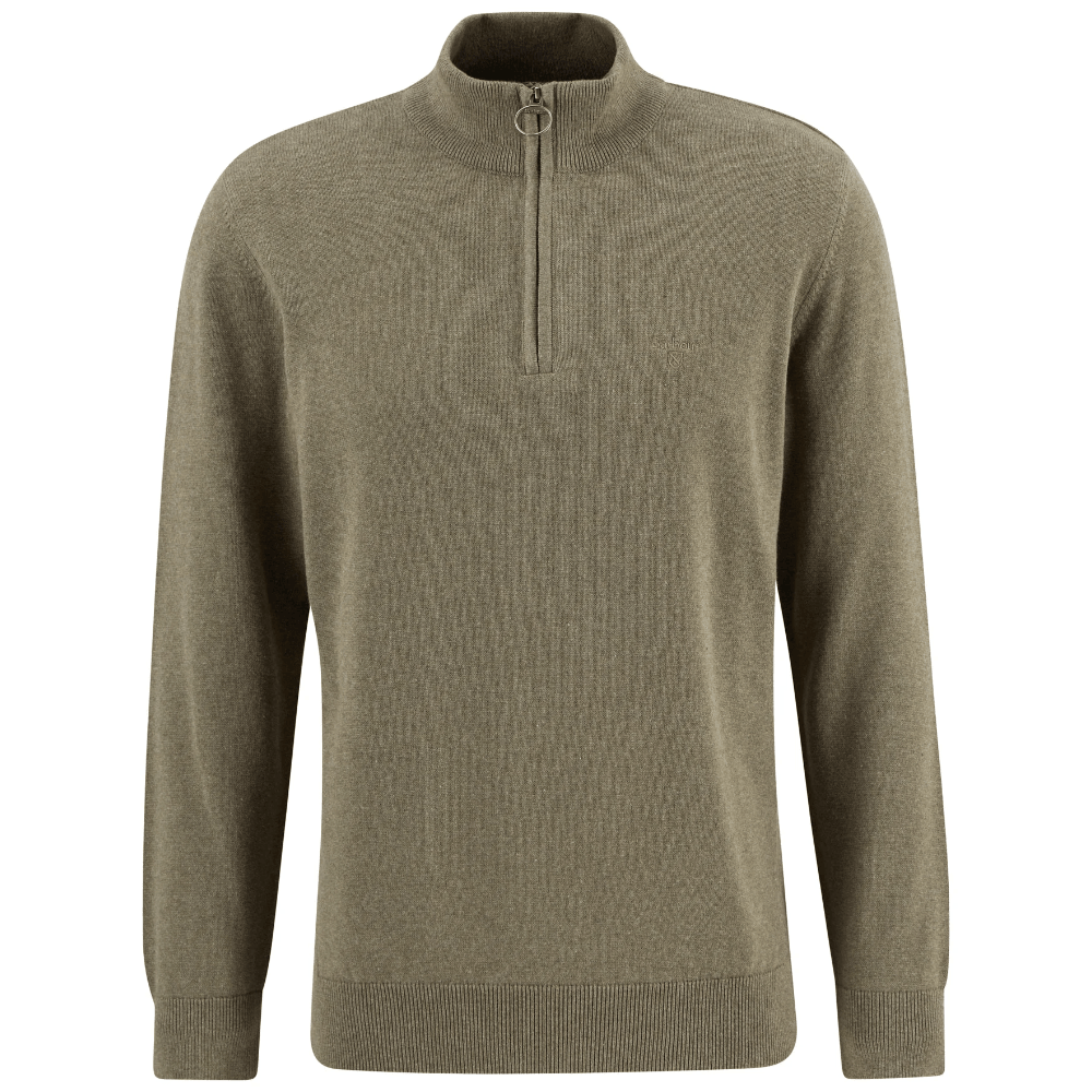 productImage: Cotton Half Zip Knit Smokey Olive
